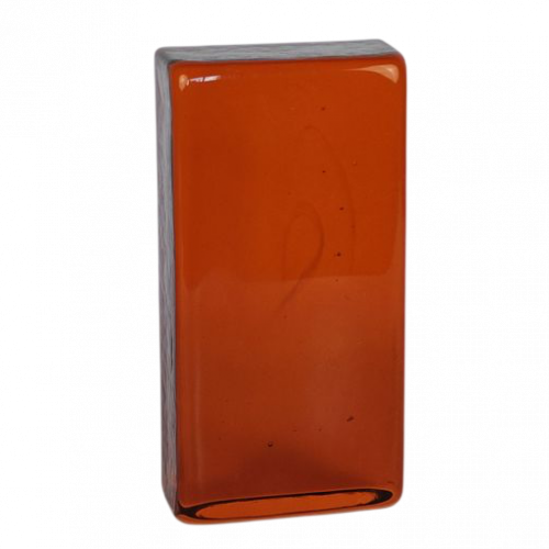 Cтеклянный кирпич Red Amber, 200x100x50 мм