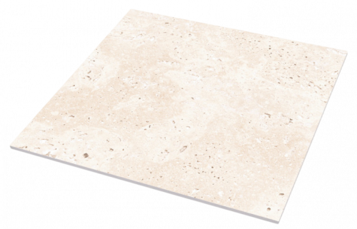 Утолщённый керамогранит Albottega Travertine Tivoli White, 600х600х20 мм