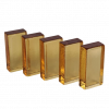 Cтеклянный кирпич Gold Yellow, 200x100x50 мм