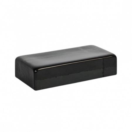 Cтеклянный кирпич Black Grey, 200x100x50 мм