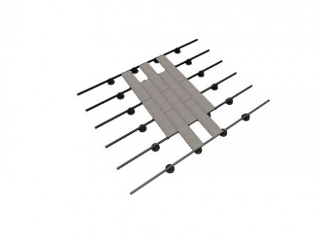 Лага алюминиевая монтажная Level Line, 40х40 мм