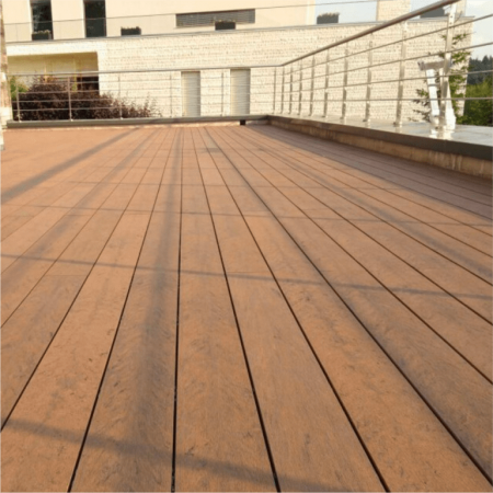 Полнотелая террасная доска Bruggan Multicolor Cedar