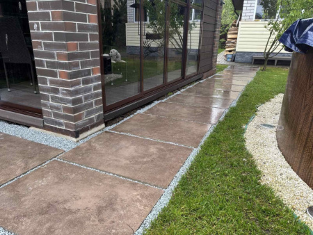Террасные пластины Lifebrick Limestone Choco, 900x600 мм
